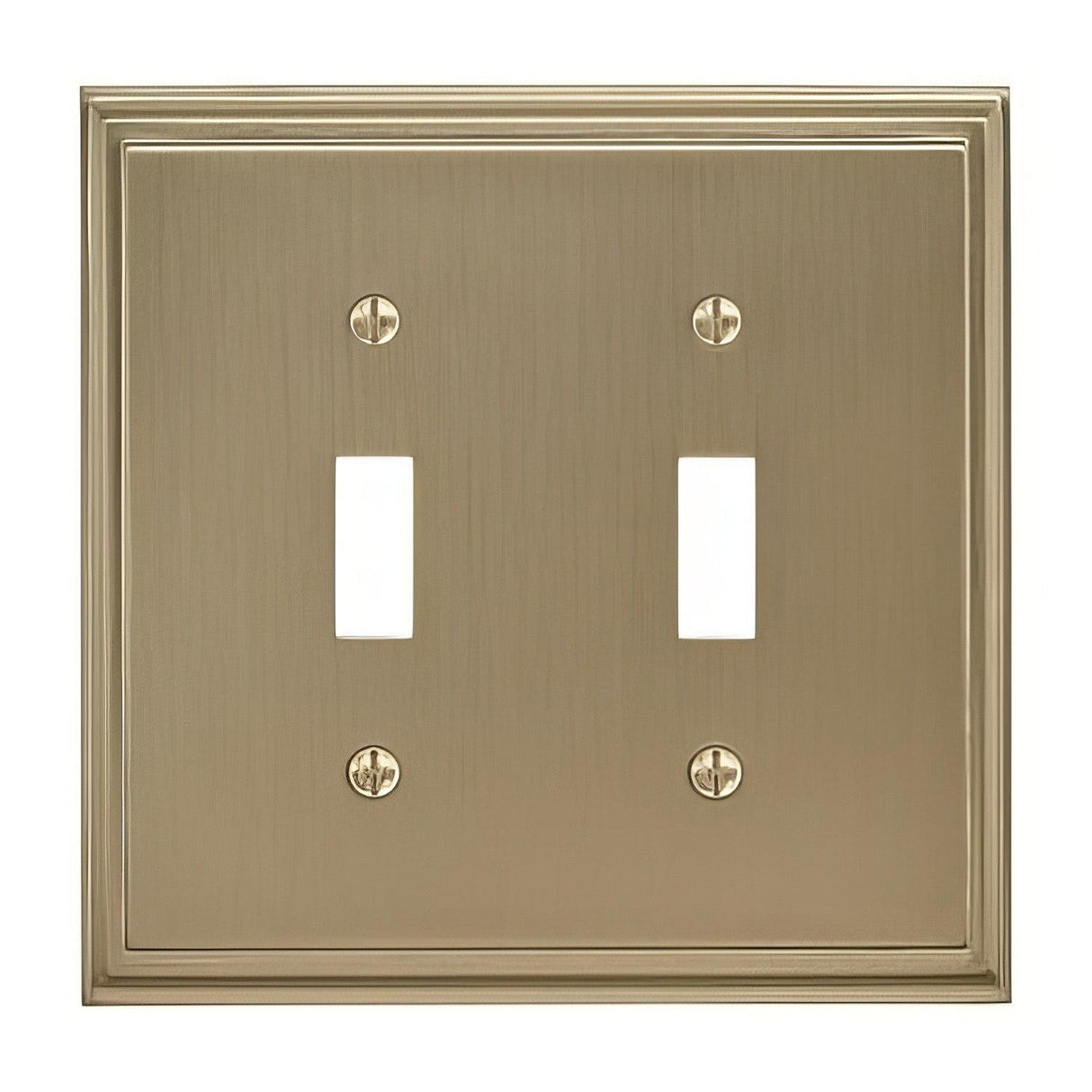 Amerock BP36515BBZ BP36515 Mulholland Zinc Double Toggle Wall Plate Golden Champagne