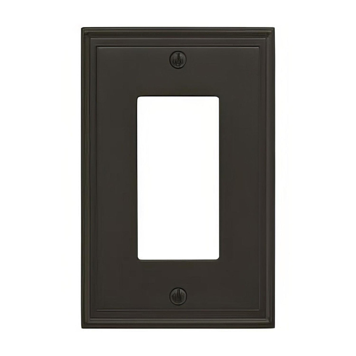 Amerock BP36518BBR BP36518 Mulholland Zinc Single Rocker Wall Plate Black Bronze