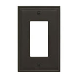 Amerock BP36518BBR BP36518 Mulholland Zinc Single Rocker Wall Plate Black Bronze