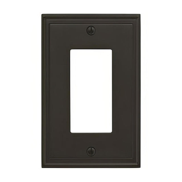 Amerock BP36518BBR BP36518 Mulholland Zinc Single Rocker Wall Plate Black Bronze