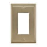 Amerock BP36518BBZ BP36518 Mulholland Zinc Single Rocker Wall Plate Golden Champagne