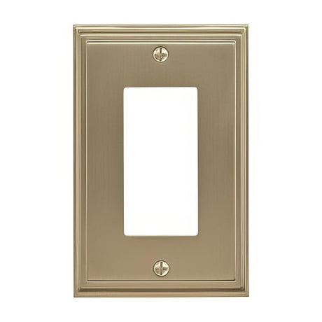 Amerock BP36518BBZ BP36518 Mulholland Zinc Single Rocker Wall Plate Golden Champagne