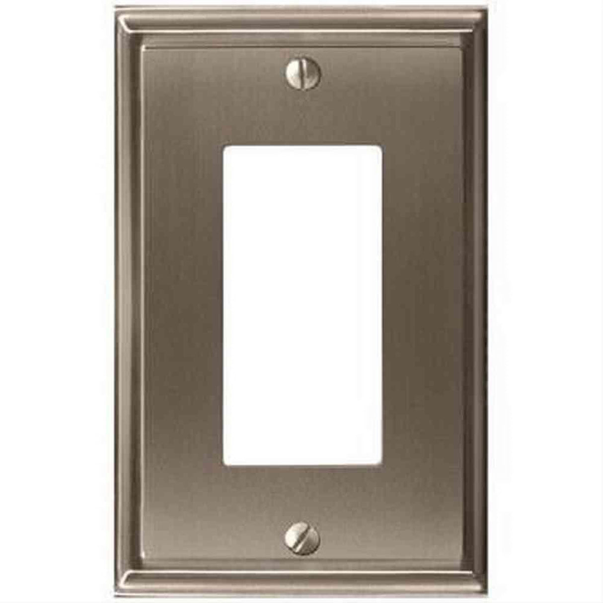 Amerock BP36518G10 BP36518 Mulholland Zinc Single Rocker Wall Plate Satin Nickel