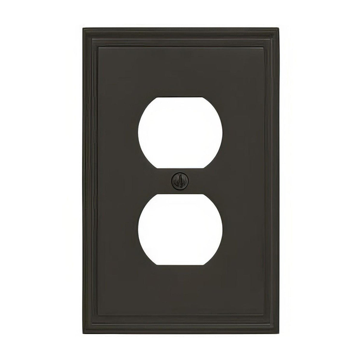 Amerock BP36522BBR BP36522 Mulholland Zinc Single Outlet Wall Plate Black Bronze