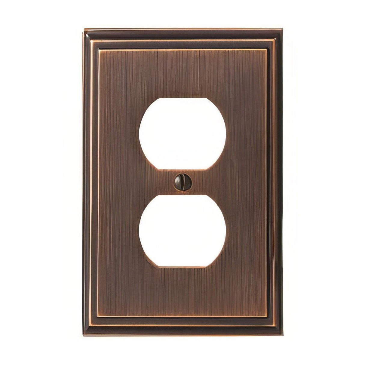 Amerock BP36522ORB BP36522 Mulholland Zinc Single Outlet Wall Plate Oil Rubbed Bronze