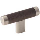 Amerock BP36556G10ORB BP36556 Esquire 2-5/8" T Cabinet Knob Satin Nickel / Oil Rubbed Bronze