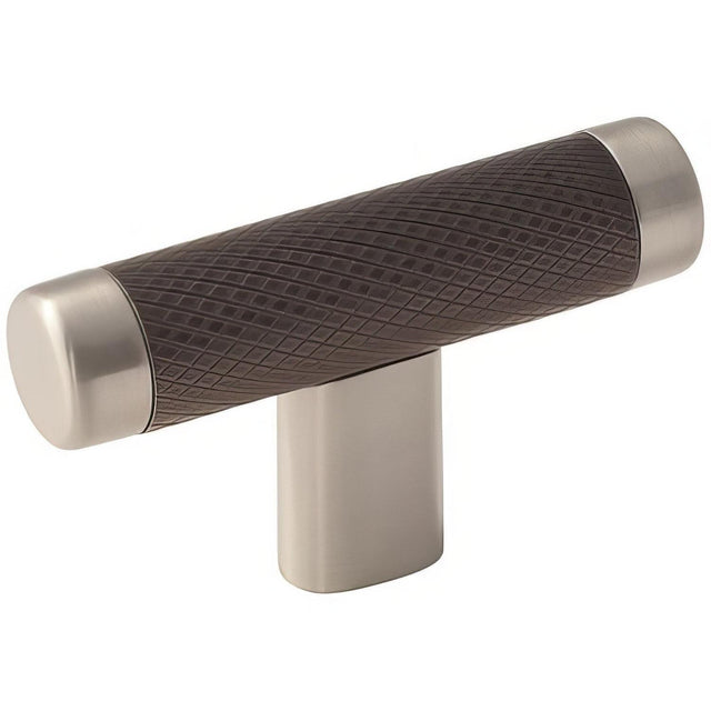 Amerock BP36556G10ORB BP36556 Esquire 2-5/8" T Cabinet Knob Satin Nickel / Oil Rubbed Bronze