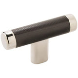 Amerock BP36556PNBBR BP36556 Esquire 2-5/8" T Cabinet Knob Bright Nickel / Black Bronze