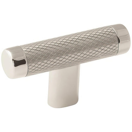 Amerock BP36556PNSS BP36556 Esquire 2-5/8" T Cabinet Knob Bright Nickel / Stainless Steel