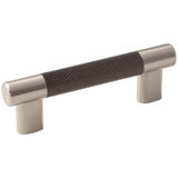 Amerock BP36557G10ORB BP36557 Esquire 3-3/4" Centers Steel Cabinet Pull Satin Nickel/Oil Rubbed Bronze