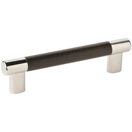 Amerock BP36558PNBBR BP36558 Esquire 5-1/16" Centers Cabinet Pull Bright Nickel/Black Bronze