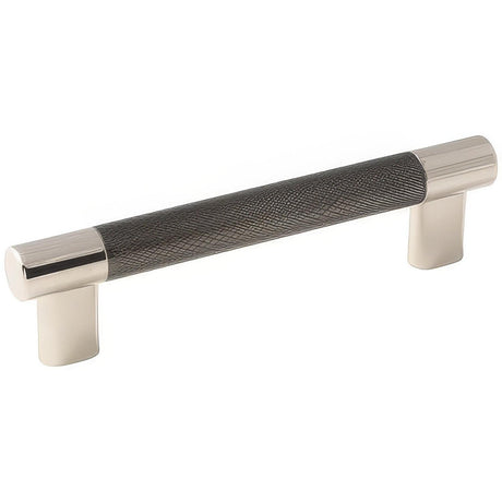 Amerock BP36558PNGM BP36558 Esquire 5-1/16" Centers Cabinet Pull Bright Nickel/Gunmetal