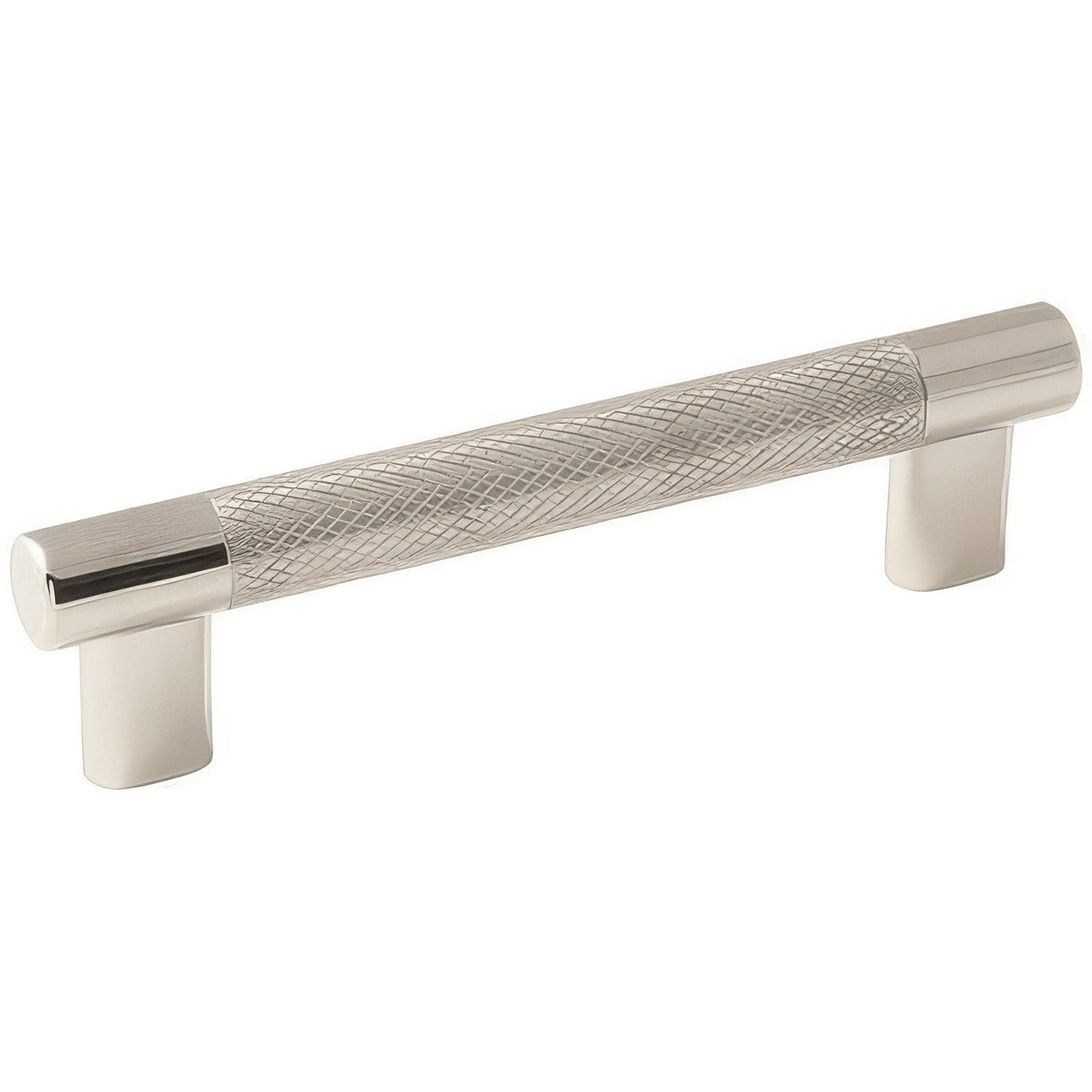 Amerock BP36558PNSS BP36558 Esquire 5-1/16" Centers Cabinet Pull Bright Nickel/Stainless Steel
