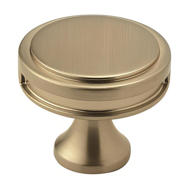 Amerock BP36603BBZ BP36603 Oberon 1-3/8" Cabinet Knob Golden Champagne