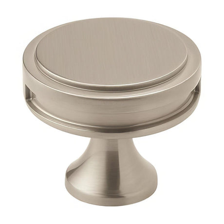 Amerock BP36603G10 BP36603 Oberon 1-3/8" Cabinet Knob Satin Nickel