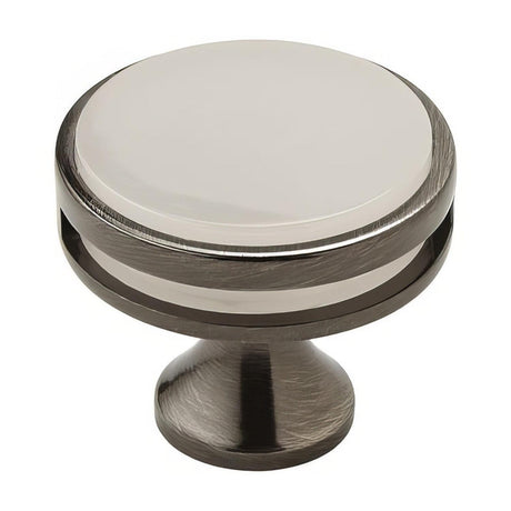 Amerock BP36608GMFA BP36608 Oberon 1-3/8" Diameter Frosted Acrylic Cabinet Knob Gunmetal