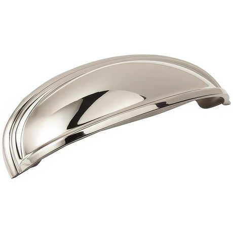 Amerock BP36640PN BP36640 Ashby 3" and 4" Centers Cup Pull Bright Nickel