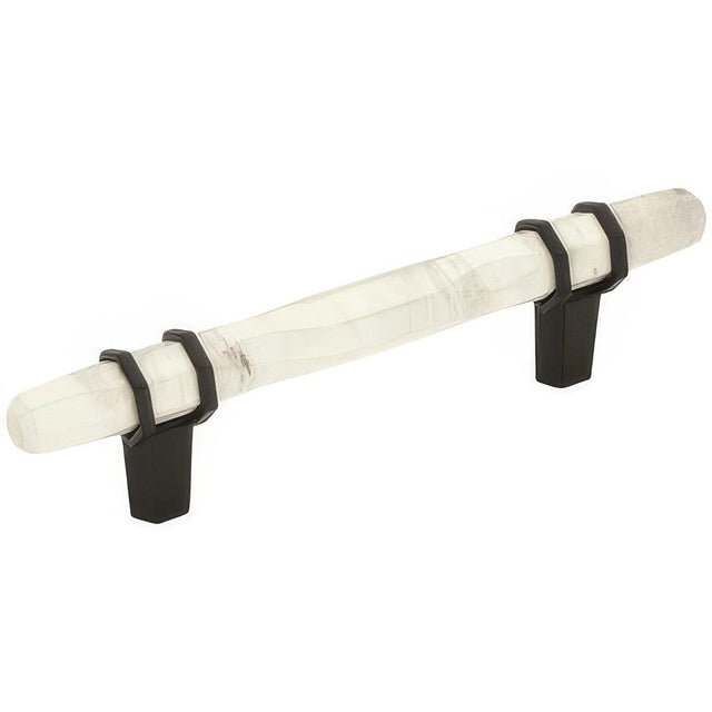 Amerock BP36648MWBBR BP36648 Carrione 3-3/4" Centers Cabinet Pull Marble White/Black Bronze