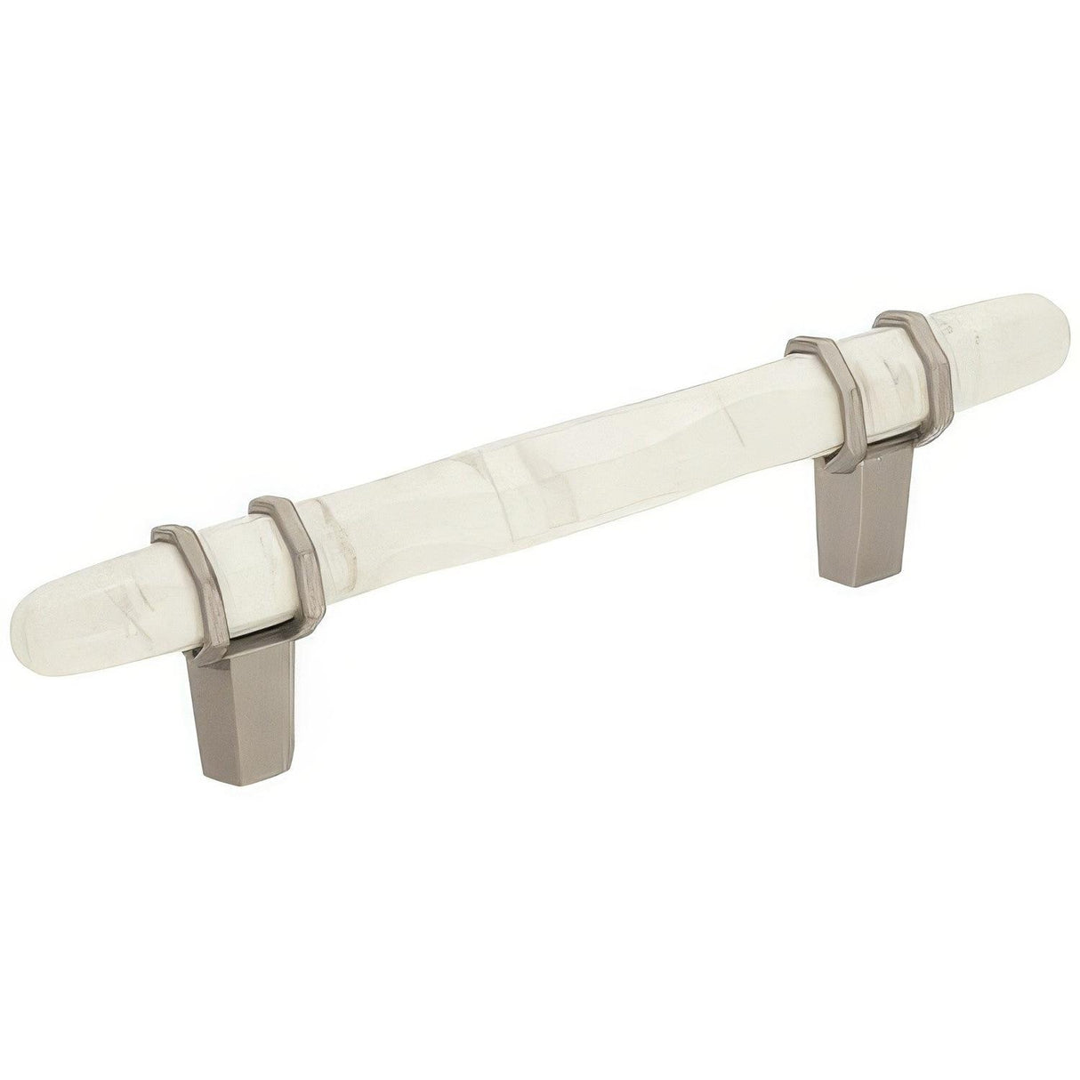 Amerock BP36648MWG10 BP36648 Carrione 3-3/4" Centers Cabinet Pull Marble White/Satin Nickel