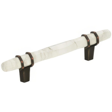 Amerock BP36648MWORB BP36648 Carrione 3-3/4" Centers Cabinet Pull Marble White/Oil Rubbed Bronze