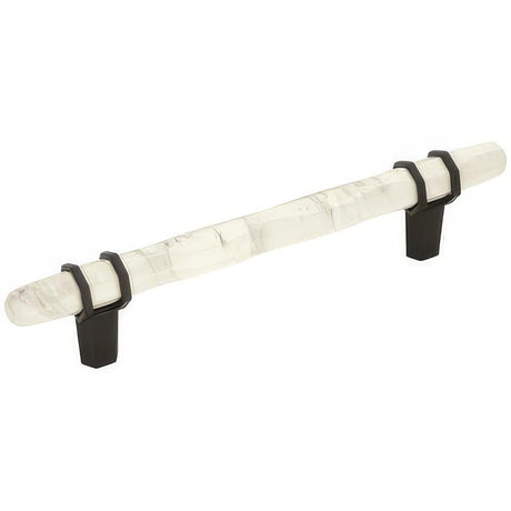 Amerock BP36649MWBBR BP36649 Carrione 5-1/16" Centers Cabinet Pull Marble White/Black Bronze