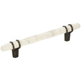 Amerock BP36649MWORB BP36649 Carrione 5-1/16" Centers Cabinet Pull Marble White/Oil Rubbed Bronze