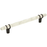 Amerock BP36650MWBBR BP36650 Carrione 6-5/16" Centers Cabinet Pull Marble White/Black Bronze