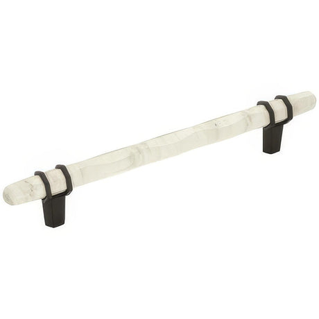 Amerock BP36650MWBBR BP36650 Carrione 6-5/16" Centers Cabinet Pull Marble White/Black Bronze
