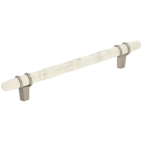 Amerock BP36650MWG10 BP36650 Carrione 6-5/16" Centers Cabinet Pull Marble White/Satin Nickel