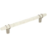 Amerock BP36650MWPN BP36650 Carrione 6-5/16" Centers Cabinet Pull Marble White/Polished Nickel