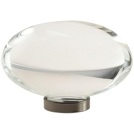 Amerock BP36651CGM BP36651 Glacio 1-3/4" Aluminum/Glass Round Crystal Cabinet Knob Gunmetal
