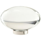 Amerock BP36651CPN BP36651 Glacio 1-3/4" Aluminum/Glass Round Crystal Cabinet Knob Bright Nickel