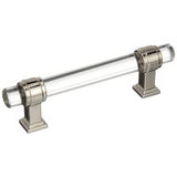 Amerock BP36654CPN BP36654 Glacio 3-3/4" Centers Clear Crystal Cabinet Pull Bright Nickel