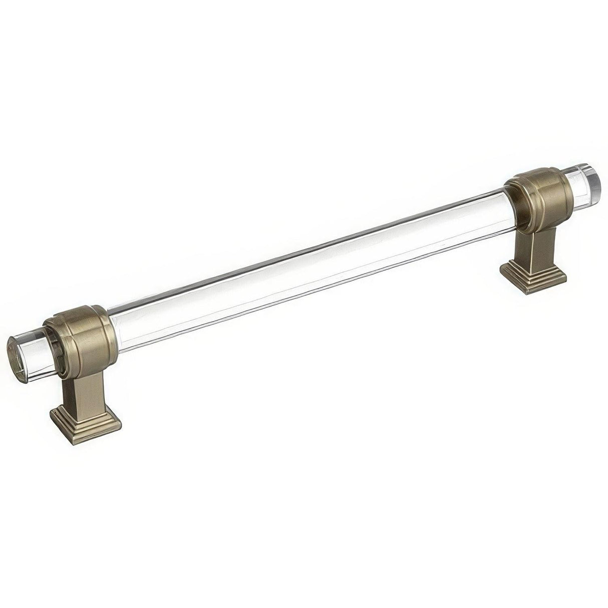 Amerock BP36656CBBZ BP36656 Glacio 6-5/16" Centers Clear Crystal Cabinet Pull Clear/Golden Champagne