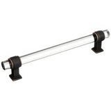 Amerock BP36656CORB BP36656 Glacio 6-5/16" Centers Clear Crystal Cabinet Pull Clear/Oil-Rubbed Bronze