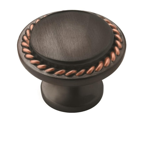 Amerock BP53001ORB BP53001 Everyday Heritage 1-3/16 inch cabinet knob Oil Rubbed Bronze