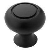 Amerock BP53011FB Everyday Heritage cabinet knob in Flat Black
