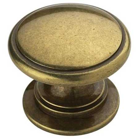 Amerock BP53012BB Ravino cabinet knob in Burnished Brass