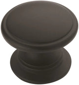 Amerock BP53012FB BP53012 Ravino 1-1/4 inch cabinet knob Flat Black
