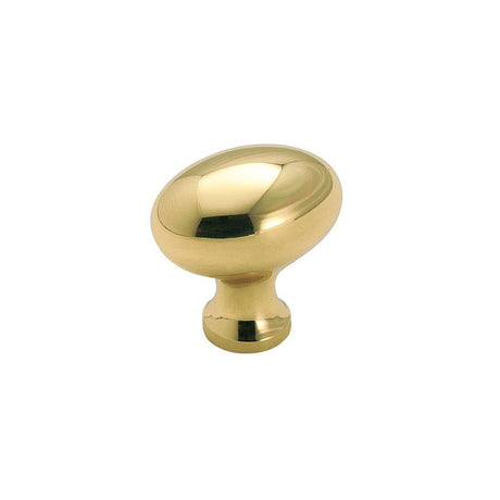 Amerock BP530143 Vaile 1-3/8 inch oval cabinet knob Polished Brass
