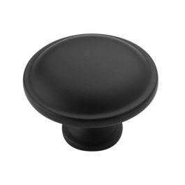 Amerock BP53015FB Everyday Heritage 1-1/4 inch cabinet knob Flat Black