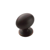 Amerock BP53018ORB Oil Rubbed Bronze oval cabinet knob