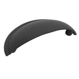 Amerock BP53019FB BP53019 2-1/2" Centers Cabinet Cup Pull Flat Black