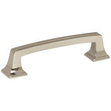 Amerock BP53031PN BP53031 Mulholland 3-3/4" Centers Bar Cabinet Pull Bright Nickel