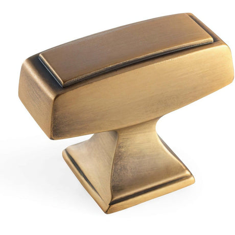 Amerock BP535342GB BP535342 Mulholland 1-1/2" Long Designer Cabinet Knob Gilded Bronze