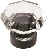 Amerock BP55268CBBR Traditional Classics glass cabinet knob Clear Black Bronze