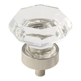 Amerock BP55268CPN Traditional Classics 1-5/16 inch glass cabinet knob Clear Polished Nickel