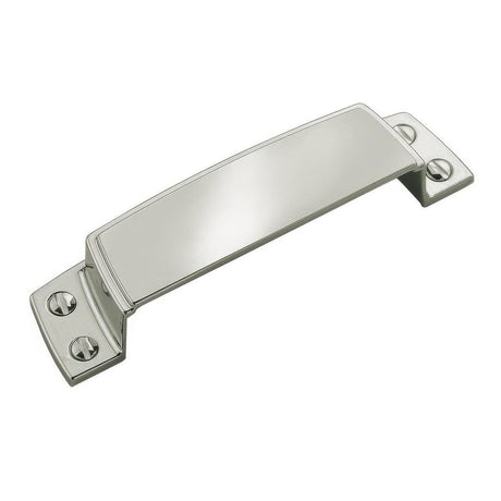 Amerock BP55318PN BP55318 Highland Ridge 3-1/2" Centers Cabinet Cup Pull Polished Nickel
