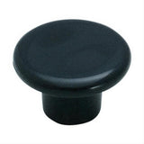 Amerock BP802PBK BP802 Allison Value 1-1/4" Diameter Mushroom Cabinet Knob Black