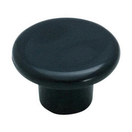 Amerock BP802PBK BP802 Allison Value 1-1/4" Diameter Mushroom Cabinet Knob Black